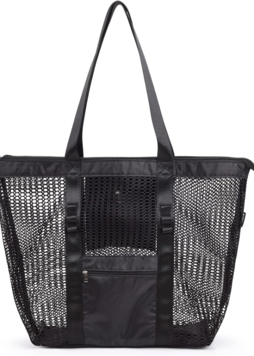 Travel Mesh Storage Bag, Family Trip Equipment Bag, Pool and Cruise Vacation Organizer (New Design)