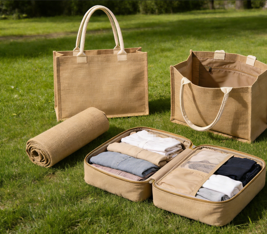 Three-pack Thickened Canvas Shopping Bags, Large Capacity Foldable Tote Bags, Suitable for Clothing and Equipment Storage