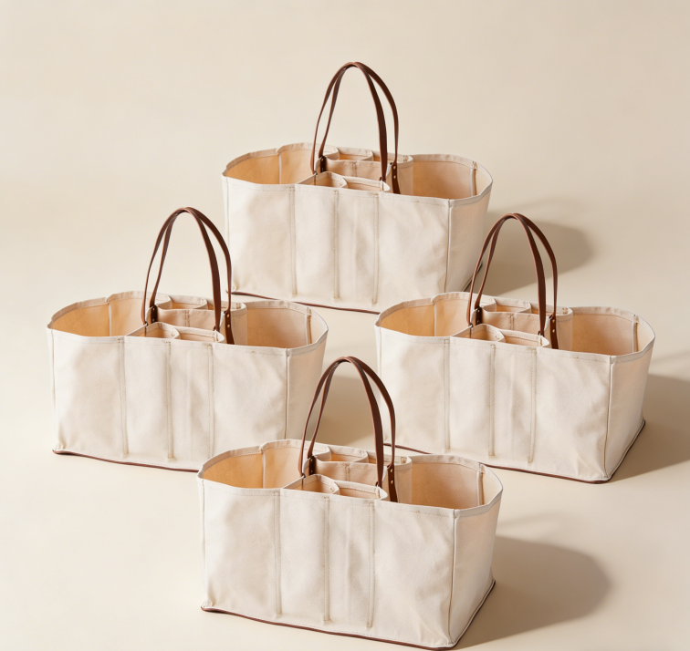 Five-pack Multi-functional Shopping Bags, Durable Material, Convenient for Classified Storage - Image 2