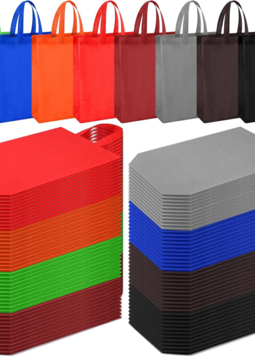 One Hundred and Sixty Colored Non-woven Fabric Shopping Bags Wholesale Pack, Foldable, Suitable for Event Gift Packaging